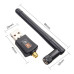 USB WIFI Adapter 2.4/5GHz Dual Band 600Mbps PC Wireless LAN Receiver Antenna 802.11b/g/n/ac