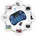 i8 Mini Keyboard Touchpad Mouse Wireless 2.4GHz RGB LED Backlit For Android TV PC