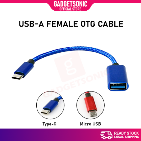 OTG Data Cable USB-A Female To Type-C / Micro USB Adapter Converter