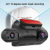 A68 Car Recorder Dashcam 1080P Dual Lens Front & Rear / Inside Cabin Dash Cam Night Vision Driving Camera