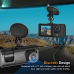 A30 Car Dashcam Three 3 Camera Lens 1080P Front Rear Inside Passenger Dash Cam DVR Night Vision Driving Video Recorder