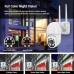 360 Degree Rotation 3MP 1296P FHD WiFi CCTV IP Security Camera Wireless Pan Tilt IP66 Waterproof Night Vision Intercom